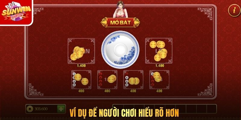 Ví dụ để người chơi hiểu rõ hơn